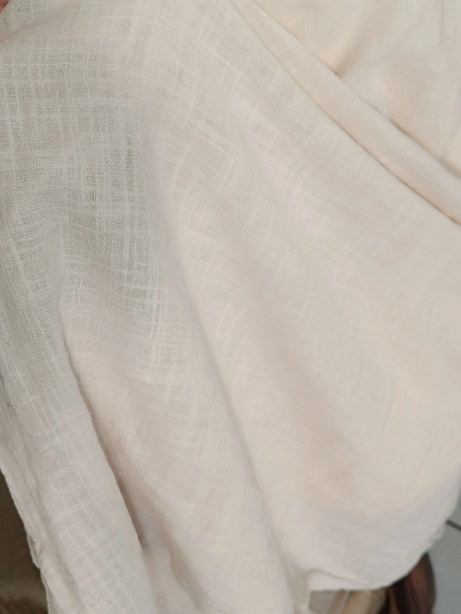 Beige dress with beige pocket--Size XL – photo 3